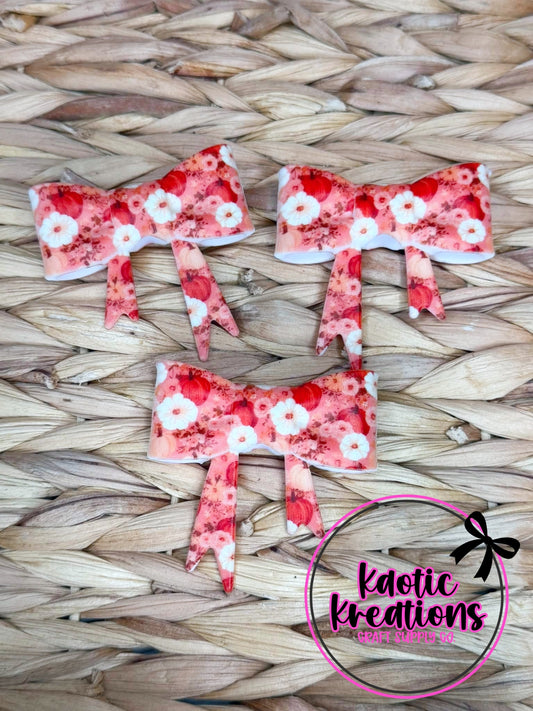 D58 BEADABLE JUMBO SILICONE BOW FALL FLORAL (1ct)