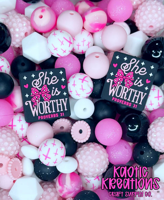 ACRYLIC SILICONE BEAD MIX #88 (34ct)