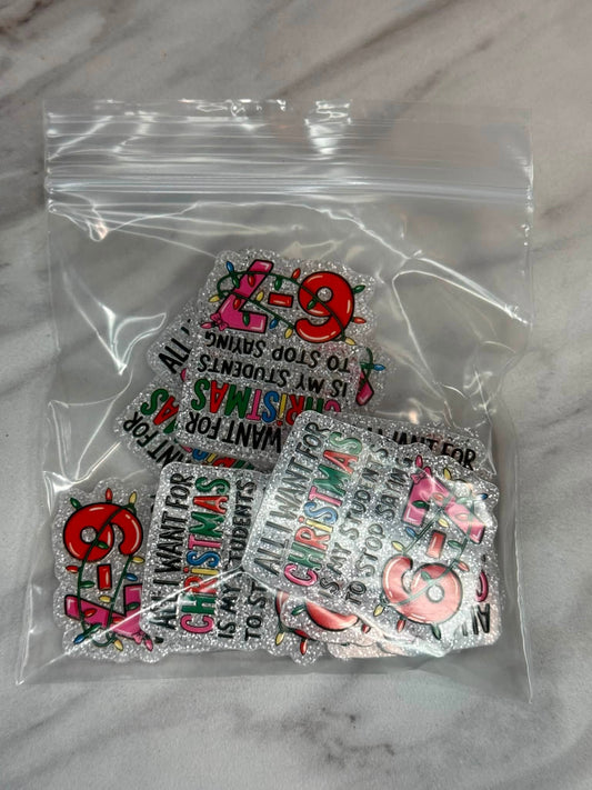 (SHOP DESTASH) ALL I WANT FOR CHRISTMAS FLATBACK BUNDLE (10ct)