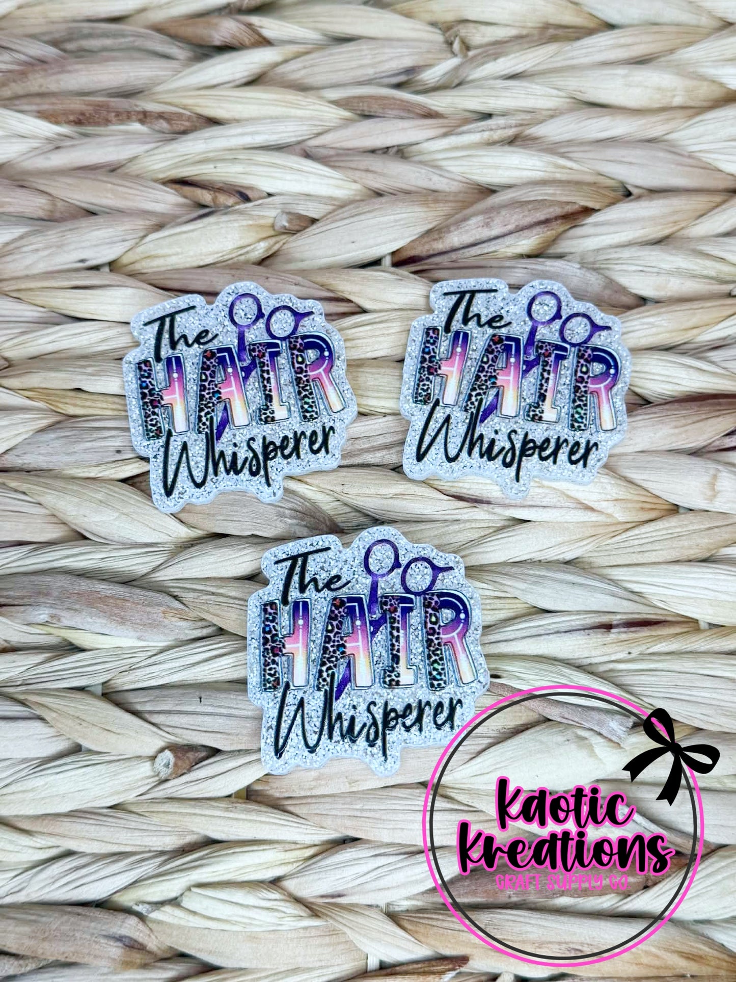 *CUSTOM* FLATBACK ACRYLIC THE HAIR WHISPERER F2 (1ct)