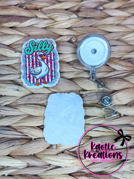 *CUSTOM* FLATBACK ACRYLIC SILLY GOOSE F715 (1ct)