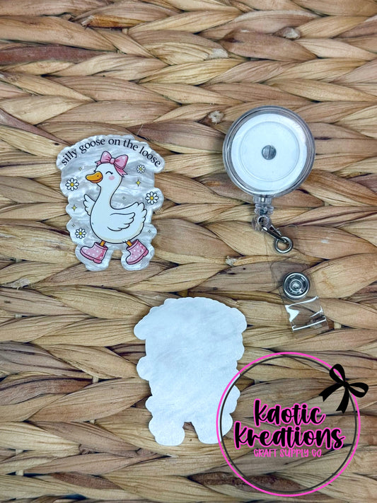 *CUSTOM* FLATBACK ACRYLIC SILLY GOOSE ON THE LOOSE F68 (1ct)