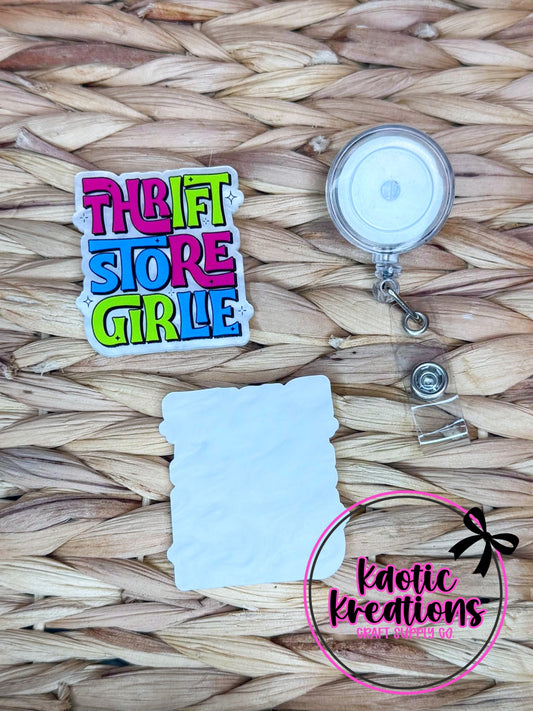 *CUSTOM* FLATBACK ACRYLIC THRIFT STORE GIRLIE F663 (1ct)