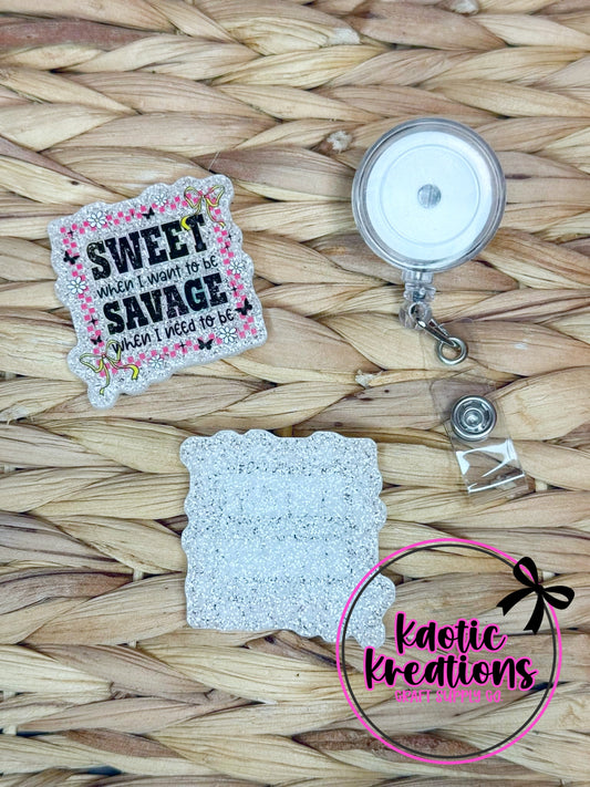 *CUSTOM* FLATBACK ACRYLIC SWEET SAVAGE F14 (1ct)