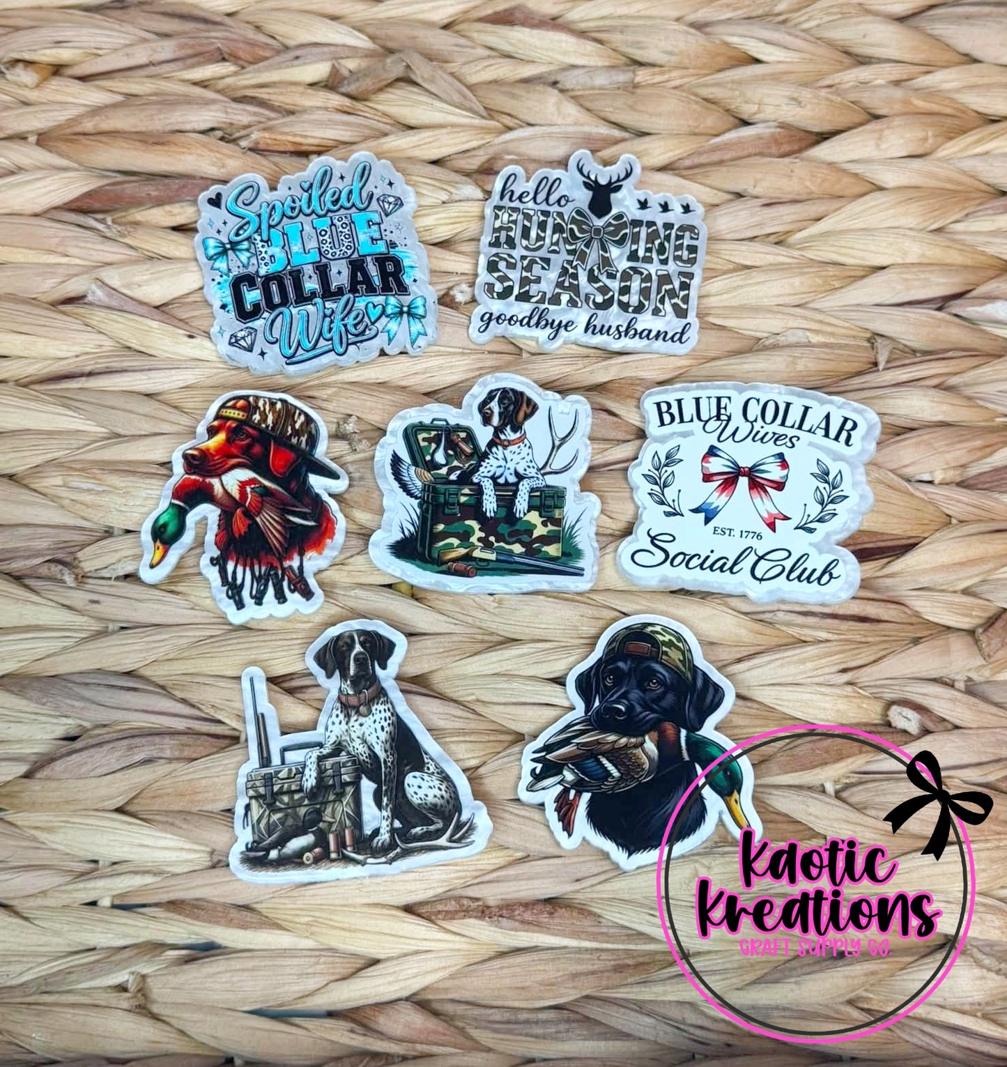 7pc FLATBACK ACRYLIC BUNDLE FB9 (1ct)