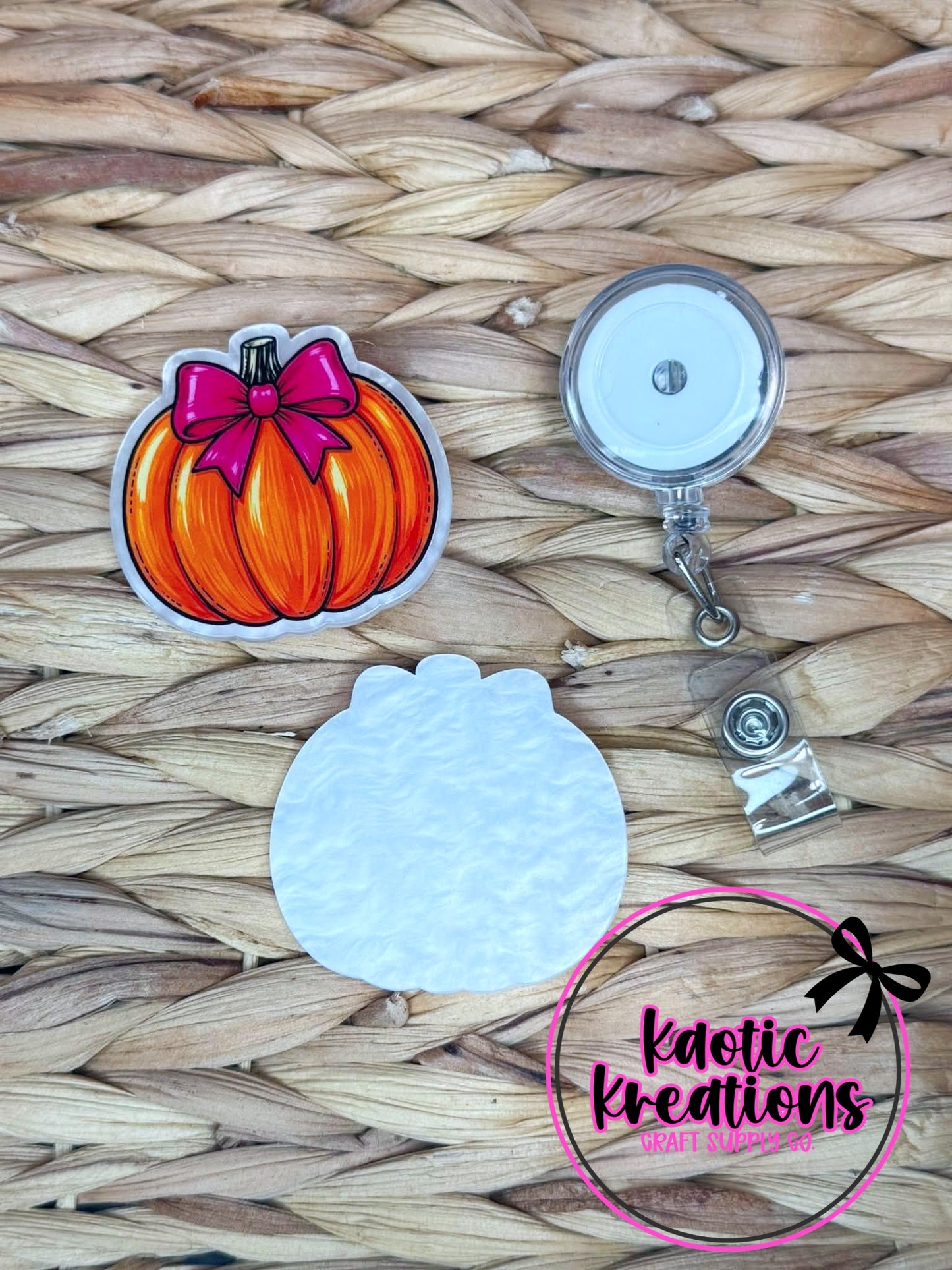 *CUSTOM* FLATBACK ACRYLIC PUMPKIN F94 (1ct)