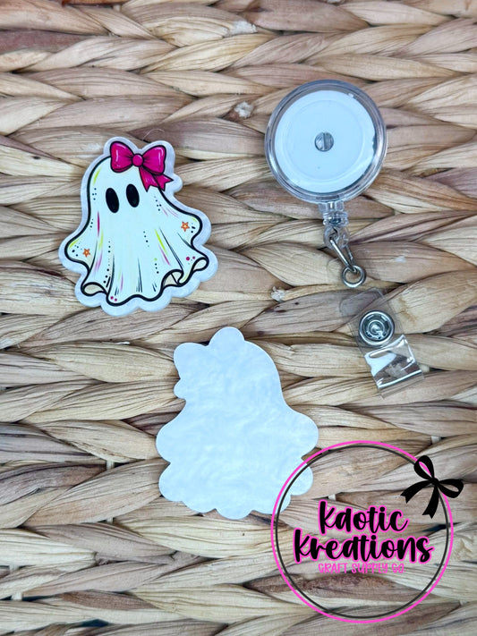 *CUSTOM* FLATBACK ACRYLIC CUTE GHOST F38 (1ct)