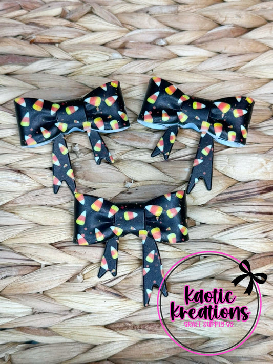 *SHOP EXCLUSIVE* D108 BEADABLE JUMBO SILICONE BOW CANDY CORN (1ct)