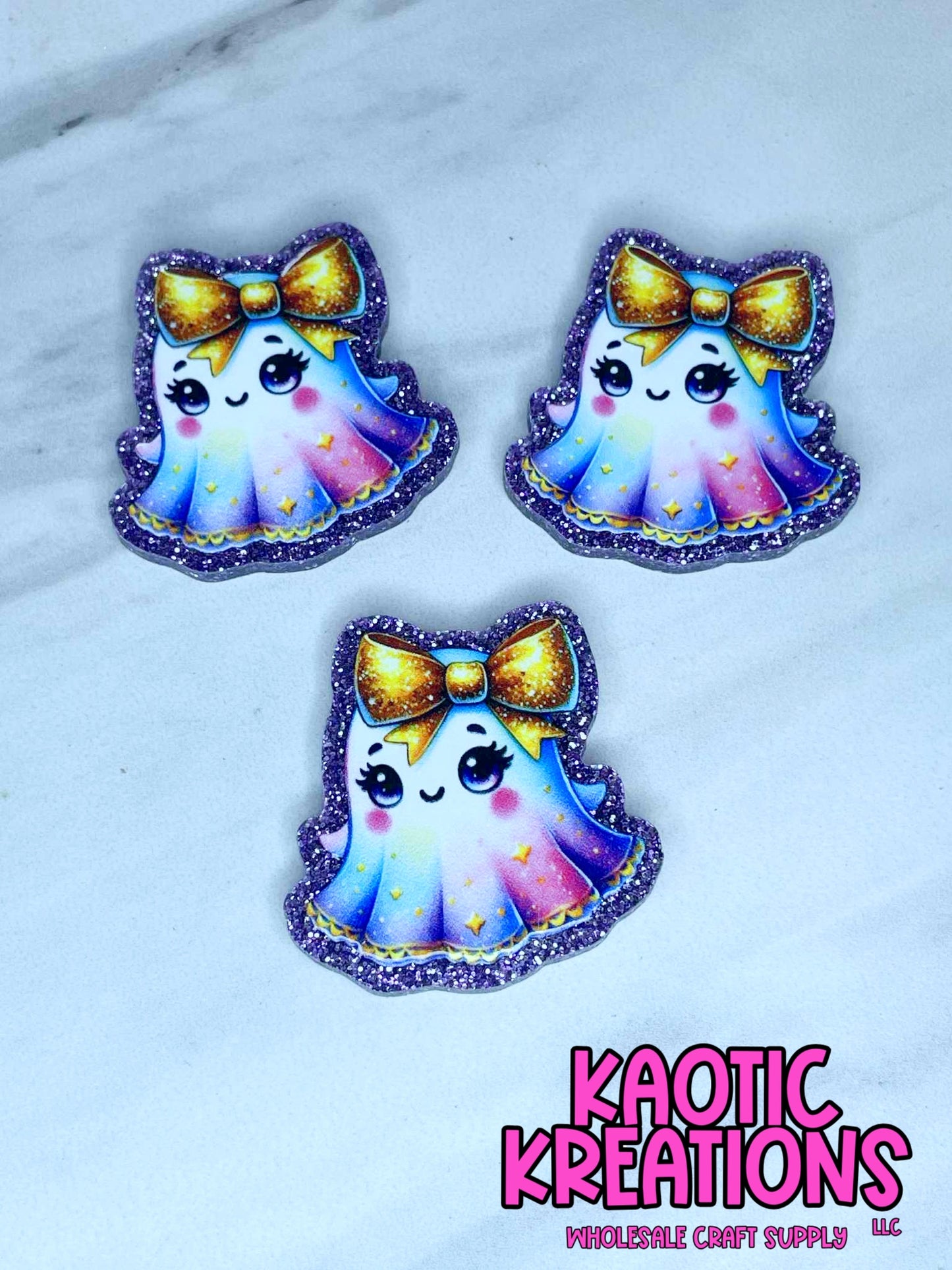 FLATBACK ACRYLIC CUTE GHOST F519 (1ct)