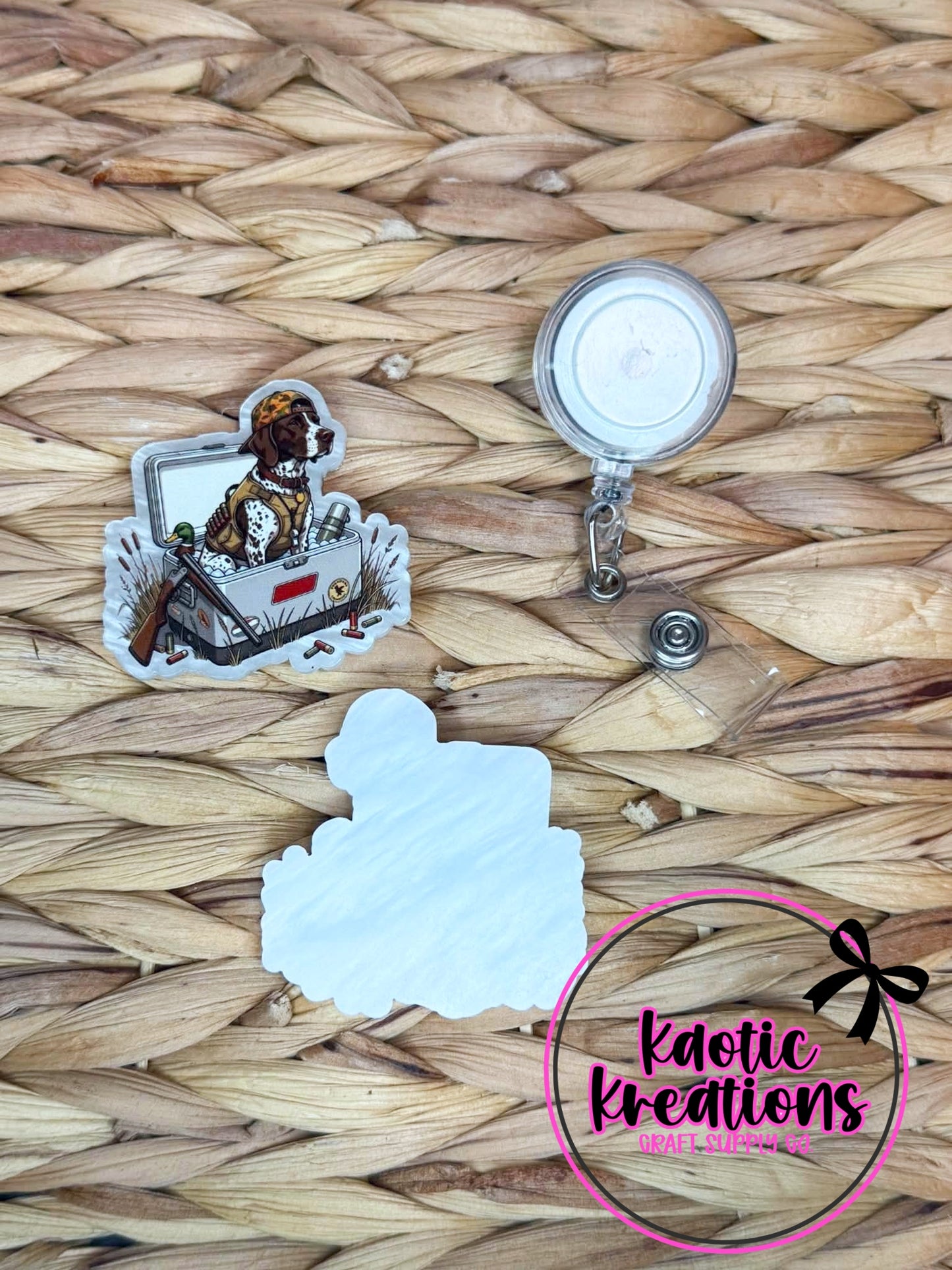 *CUSTOM* FLATBACK ACRYLIC GERMAN SHORTHAIRED POINTER F376 (1ct)