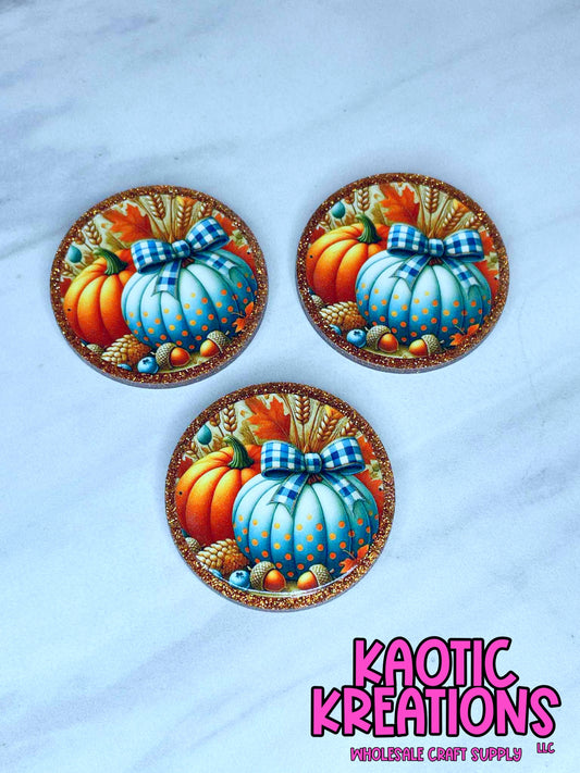 FLATBACK ACRYLIC PUMPKINS F542 (1ct)