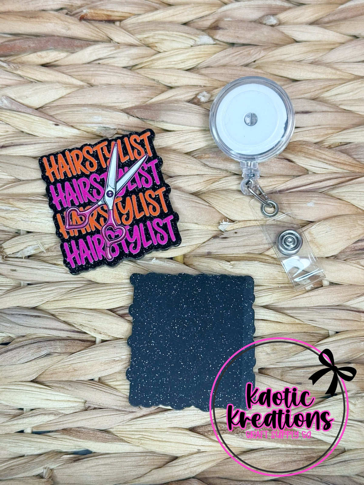 *CUSTOM* FLATBACK ACRYLIC HAIR STYLIST F64 (1ct)