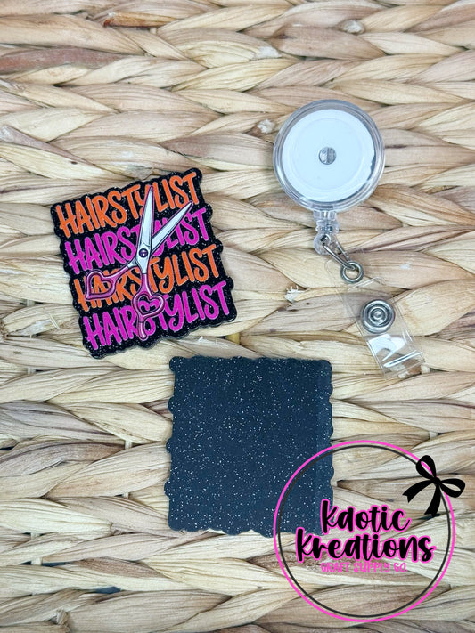 *CUSTOM* FLATBACK ACRYLIC HAIR STYLIST F64 (1ct)