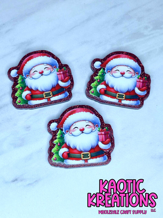 FLATBACK ACRYLIC SANTA F381 (1ct)