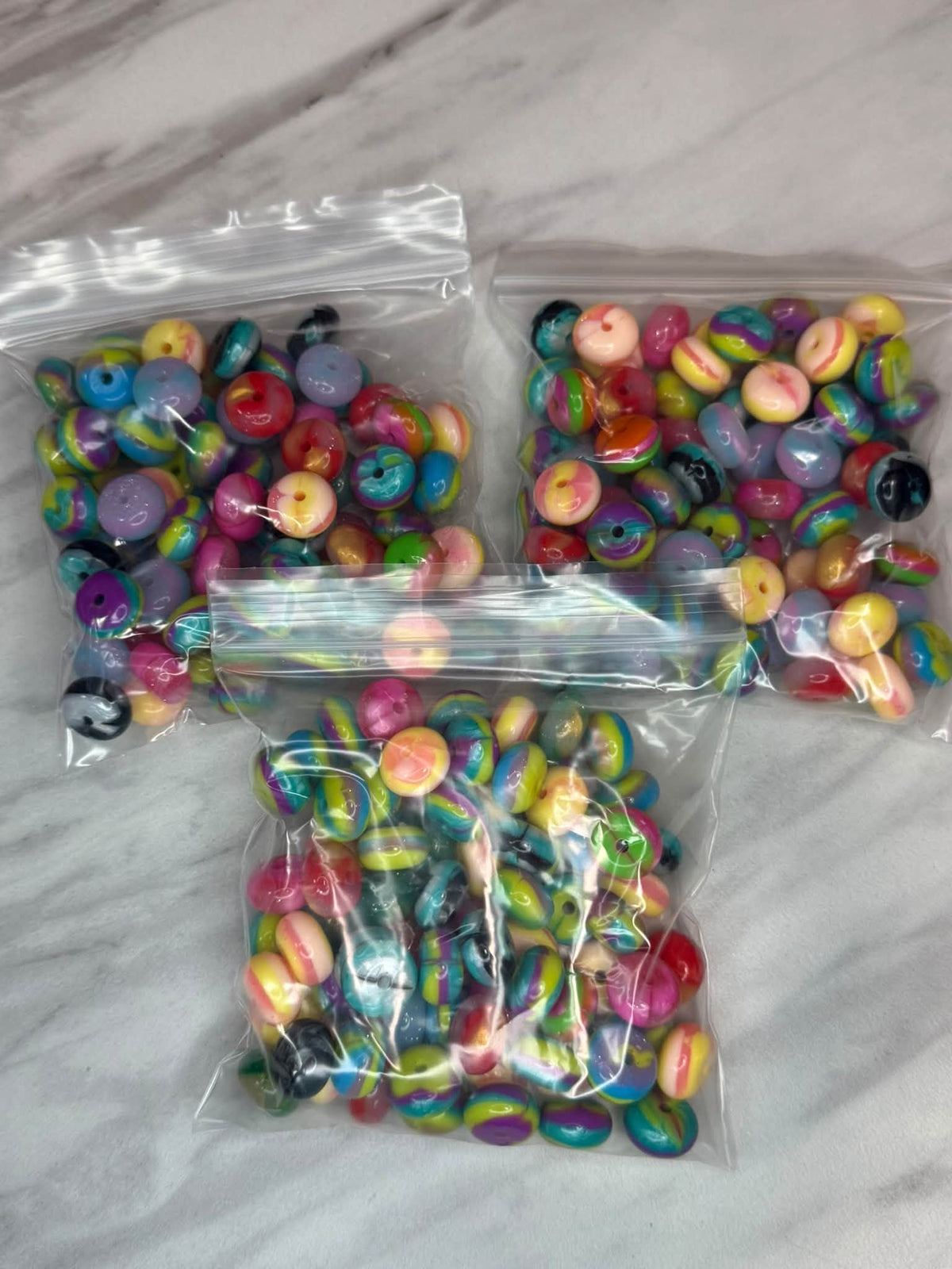 (SHOP DESTASH) 14MM JELLY ABACUS BUNDLE - SWIRL (75ct)