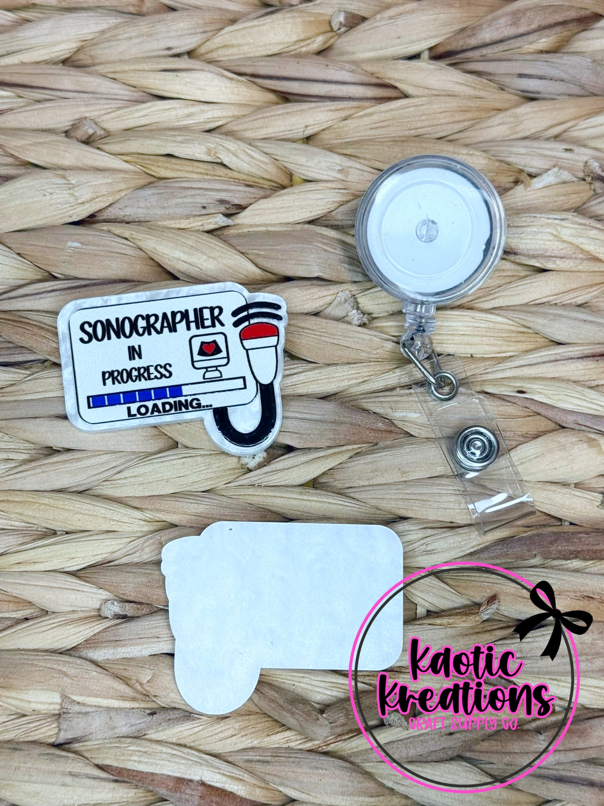 *CUSTOM* Flatback Acrylic Sonographer In Progress F252 (1ct)