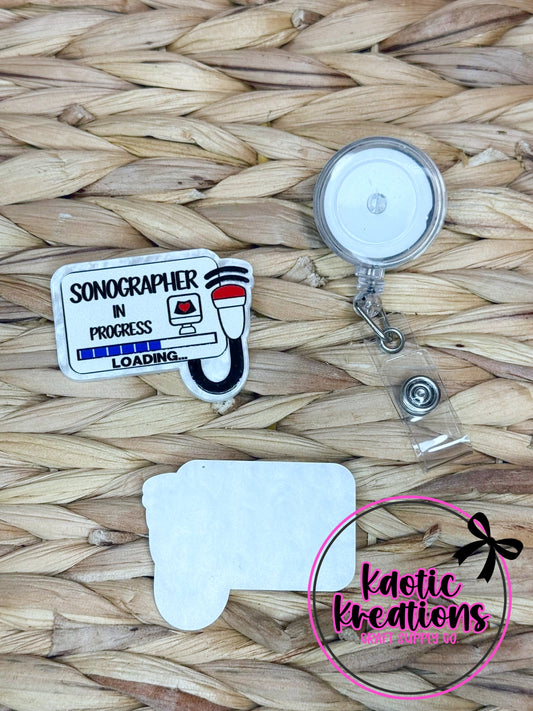 *CUSTOM* Flatback Acrylic Sonographer In Progress F252 (1ct)