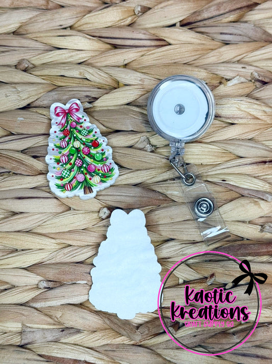 *CUSTOM* Flatback Acrylic Christmas Tree F166 (1ct)