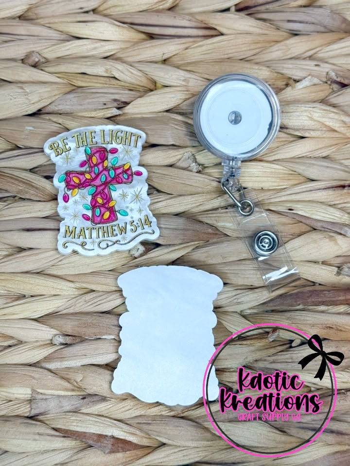 *CUSTOM* Flatback Acrylic Be The Light F74 (1ct)
