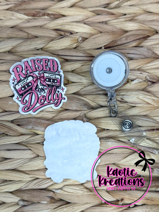 *CUSTOM* FLATBACK ACRYLIC RAISED ON DOLLY F723 (1ct)