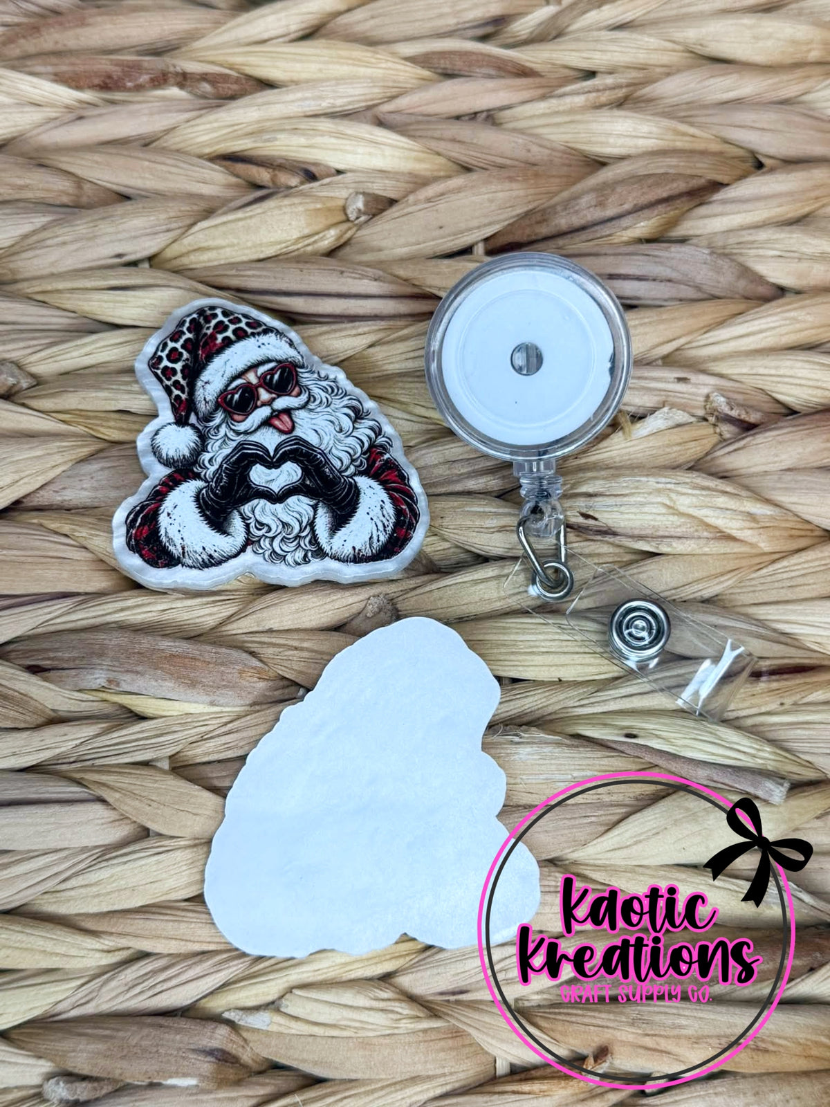 *CUSTOM* FLATBACK ACRYLIC SANTA F729 (1ct)