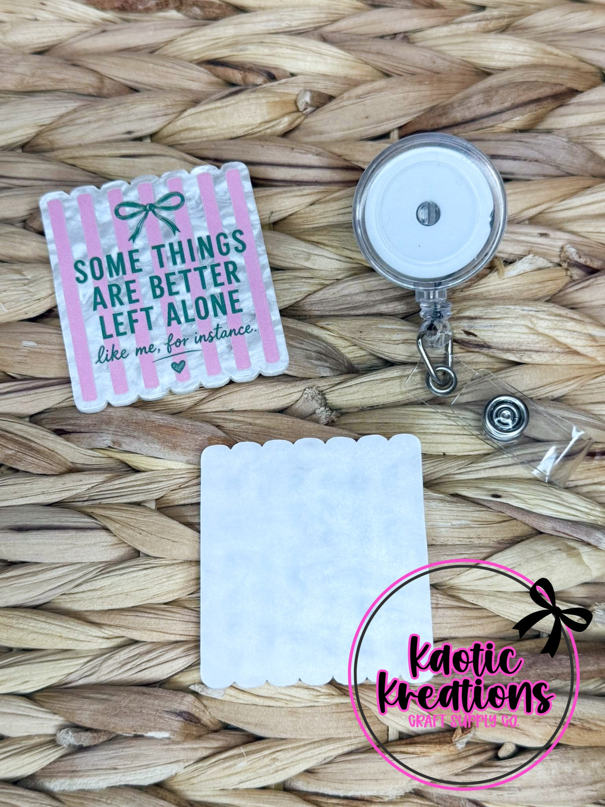 *CUSTOM* FLATBACK ACRYLIC SOME THINGS ARE BETTER LEFT ALONE F734 (1ct)