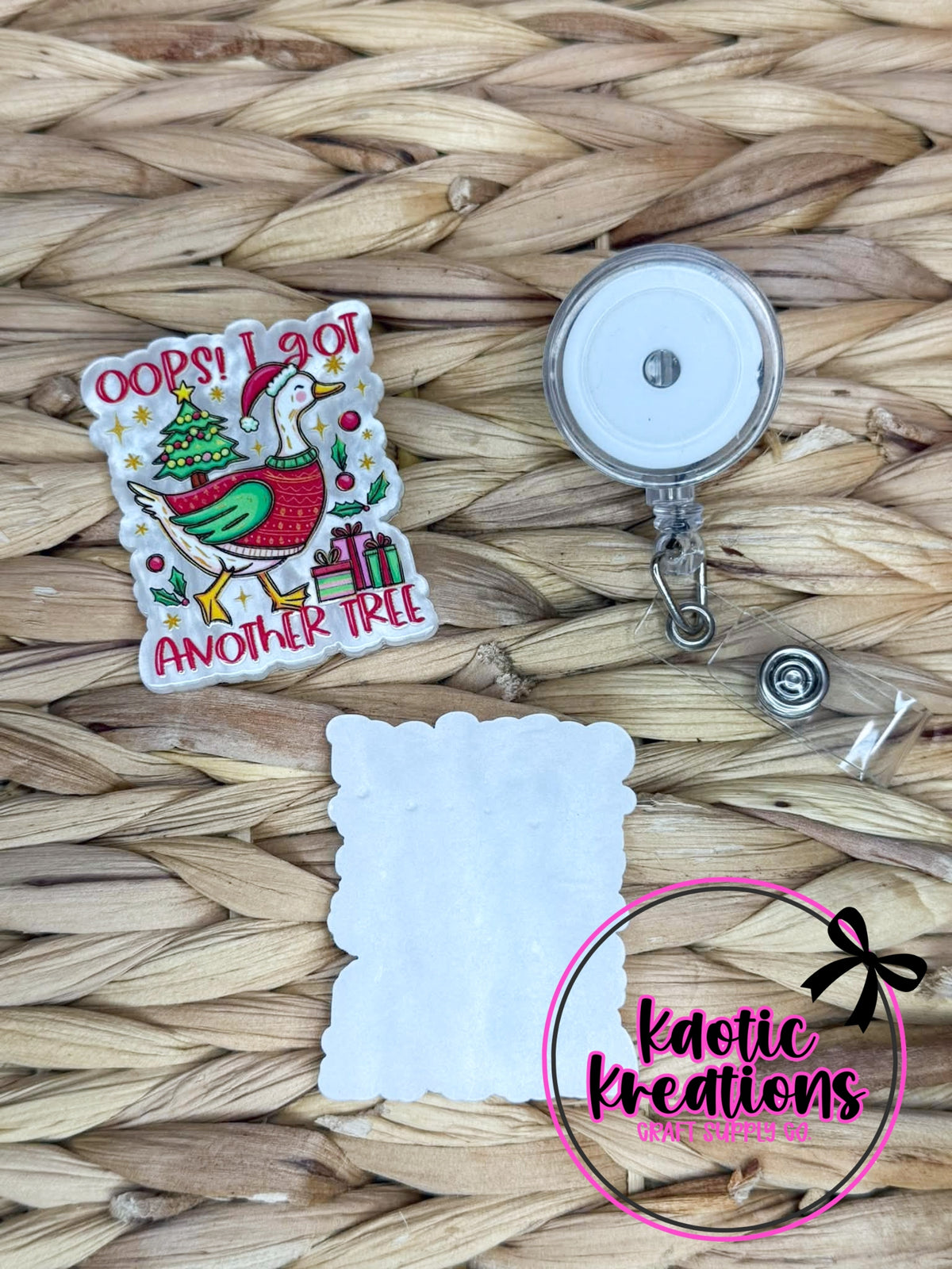 *CUSTOM* FLATBACK ACRYLIC OOPS I GOT ANOTHER TREE F743 (1ct)
