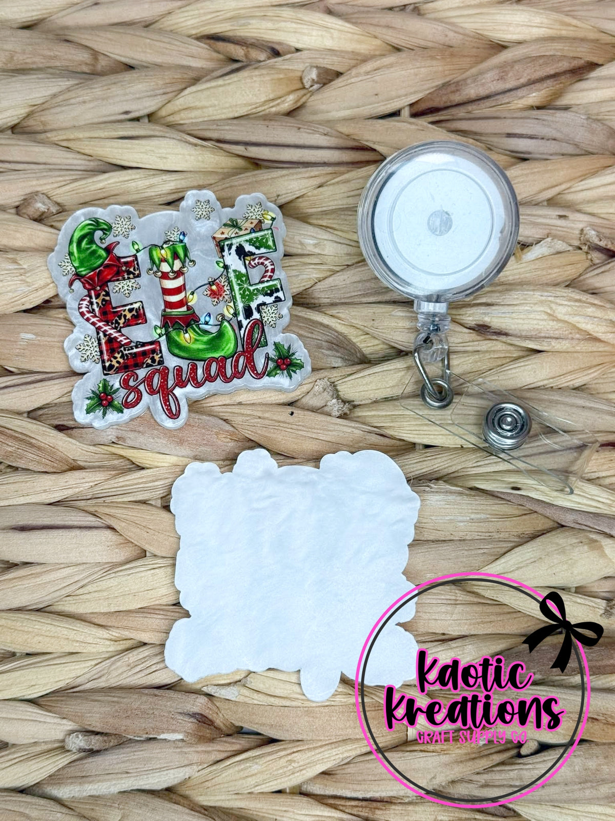 *CUSTOM* FLATBACK ACRYLIC ELF SQUAD F196 (1ct)