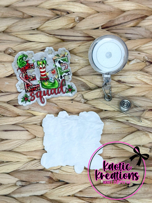 *CUSTOM* FLATBACK ACRYLIC ELF SQUAD F196 (1ct)
