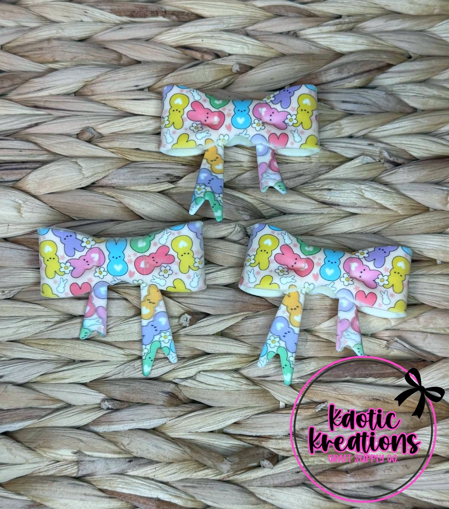 D18 BEADABLE JUMBO SILICONE BOW PEEPS (1ct)