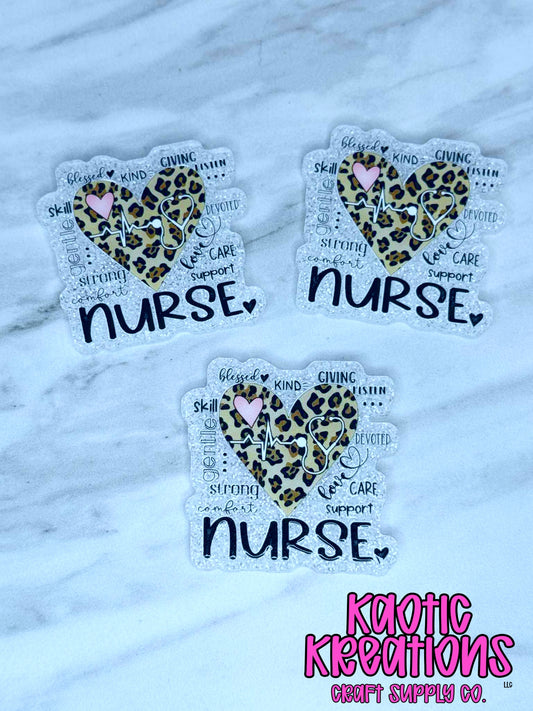 *CUSTOM* FLATBACK ACRYLIC NURSE F188 (1ct)