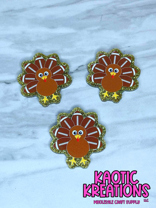 FLATBACK ACRYLIC FOOTBALL TURKEY F443 (1ct)