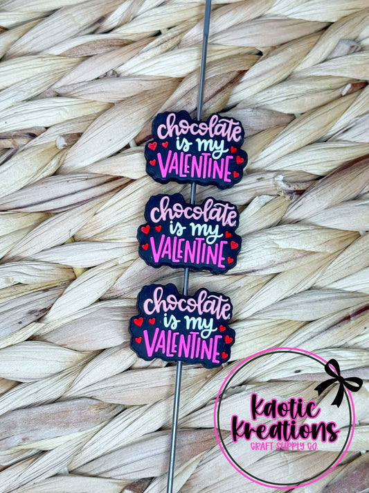 CHOCOLATE IS MY VALENTINE SILICONE FOCAL D396 (1ct)