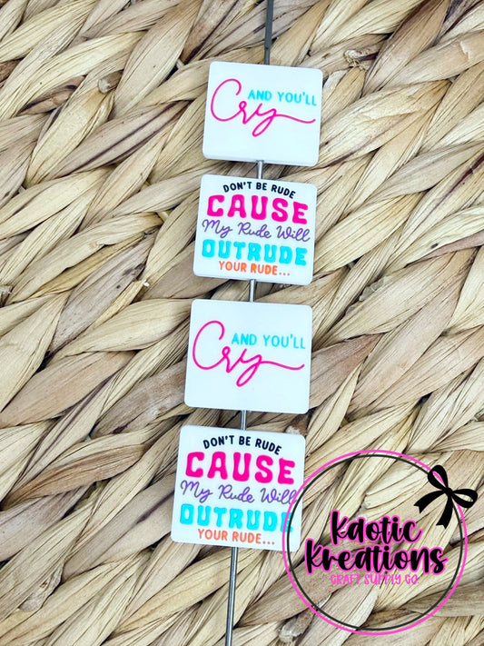 MY RUDE WILL OUTRUDE YOUR RUDE SILICONE FOCAL D48 (1ct)