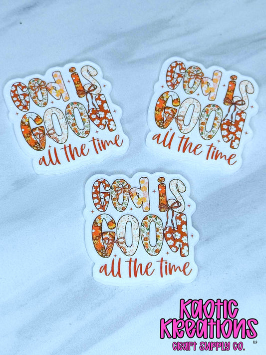 FLATBACK ACRYLIC GOD IS GOOD F281 (1ct)