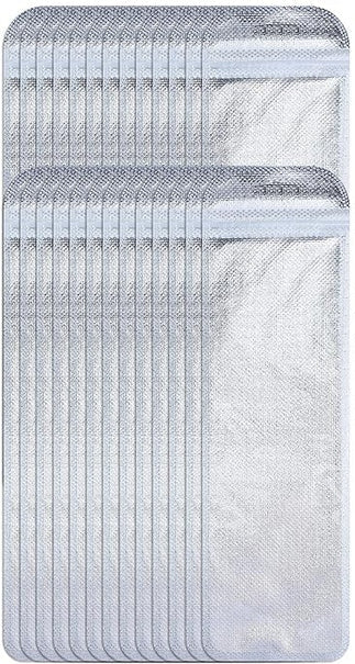 SILVER PEN BAGS - PACK OF 20
