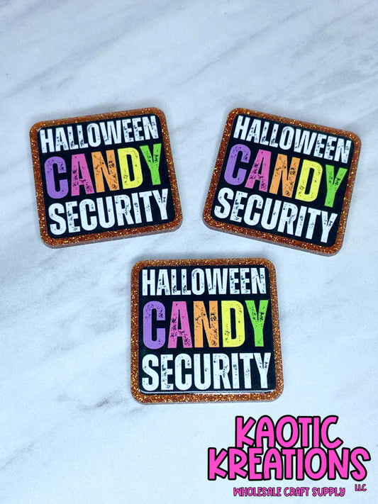FLATBACK ACRYLIC HALOWEEN CANDY SECURITY F497 (1ct)