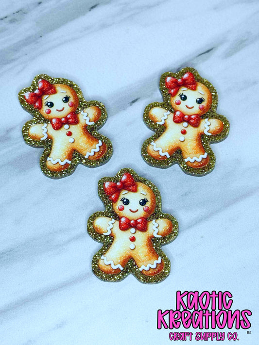 FLATBACK ACRYLIC GINGERBREAD F331 (1ct)