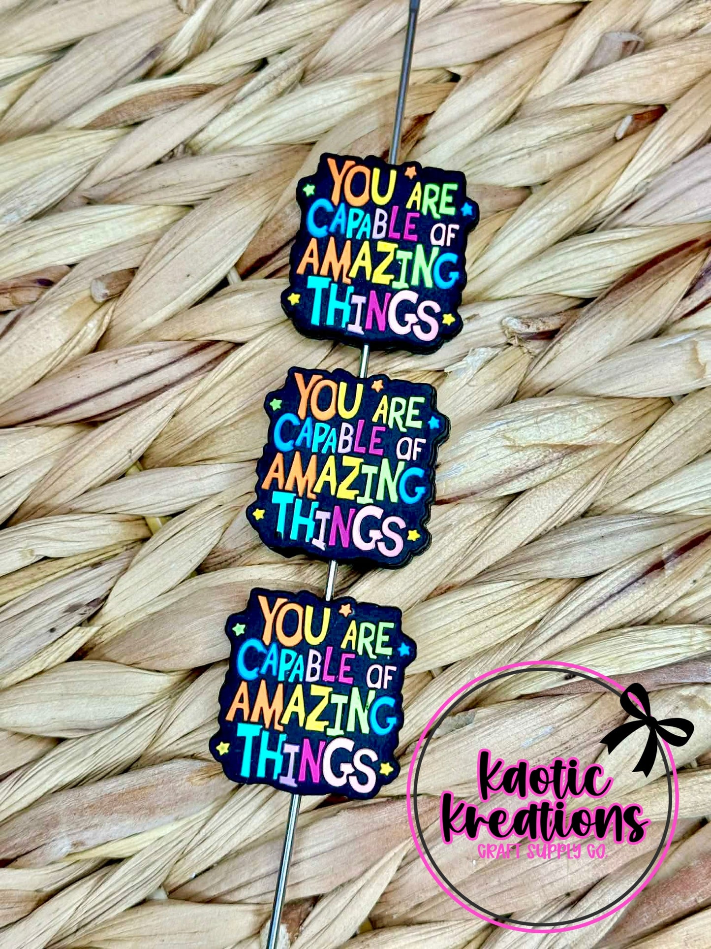 YOU ARE CAPABLE OF AMAZING THINGS SILICONE FOCAL D392 (1ct)
