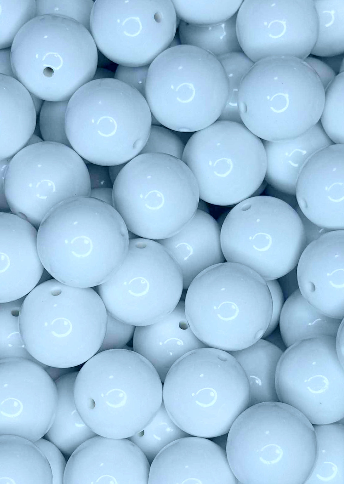 A7 20MM SOLID ACRYLIC BUBBLEGUM SNOW WHITE (1ct)