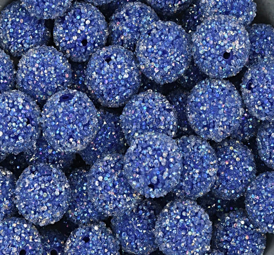 #23 20MM SUGAR ACRYLIC BEAD BERRY BLUE