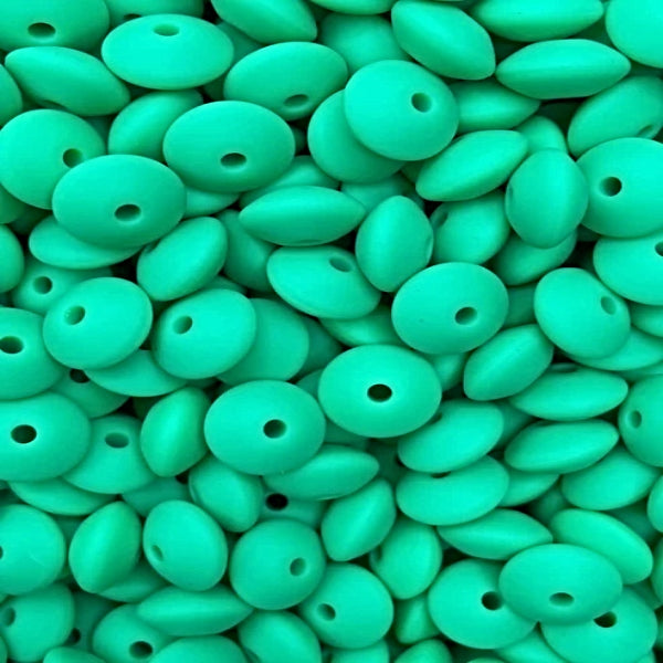 WHOLESALE PACK - 12MM LENTIL #30 JUNGLE GREEN (25ct)