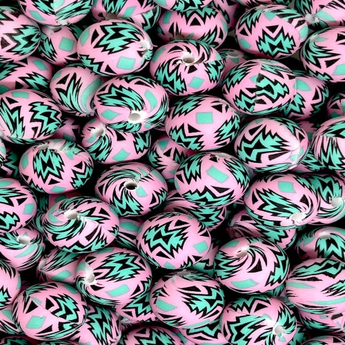 P470 TURQUOISE AZTEC 15MM PRINT (1ct)