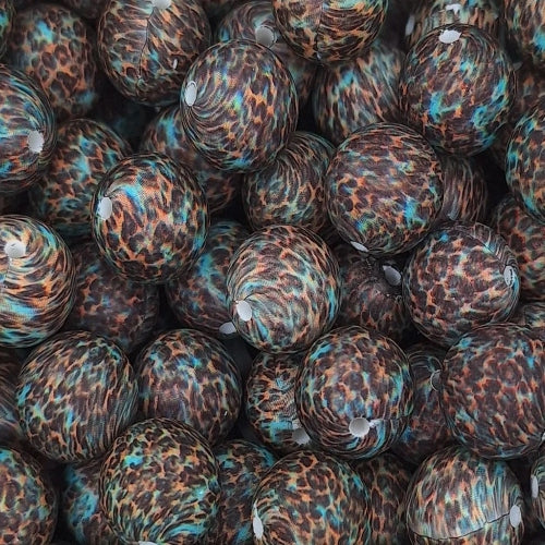 P183 TURQUOISE LEOPARD 15MM PRINT (1ct)