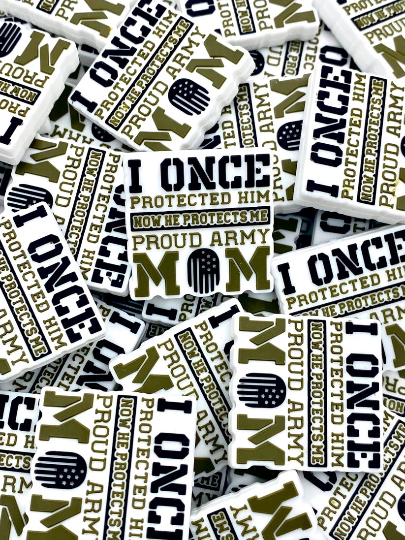 PROUD ARMY MOM SILICONE FOCAL B15 (1ct)