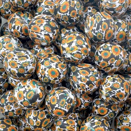 P555 COW SPLATTER SUNFLOWER 15MM PRINT (1ct)