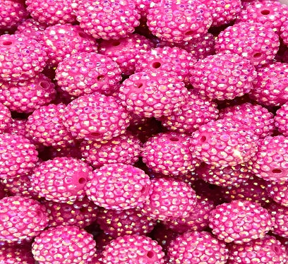 #29 RASPBERRY RHINESTONE ACRYLIC