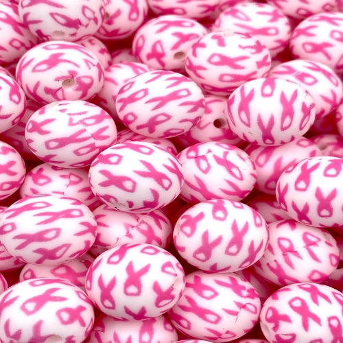 P269 PINK CANCER RIBBON 15MM PRINT (1ct)