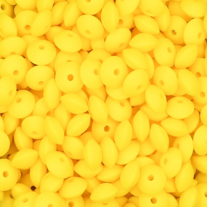 WHOLESALE PACK - 12MM LENTIL #204 LEMON DROP (25ct)