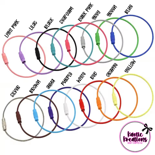 6" BEADABLE WIRE FOR LUGGAGE/CUP CHARM (1ct)